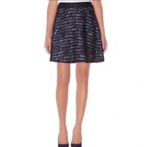 The limited navy and white‎ lace skirt size 6